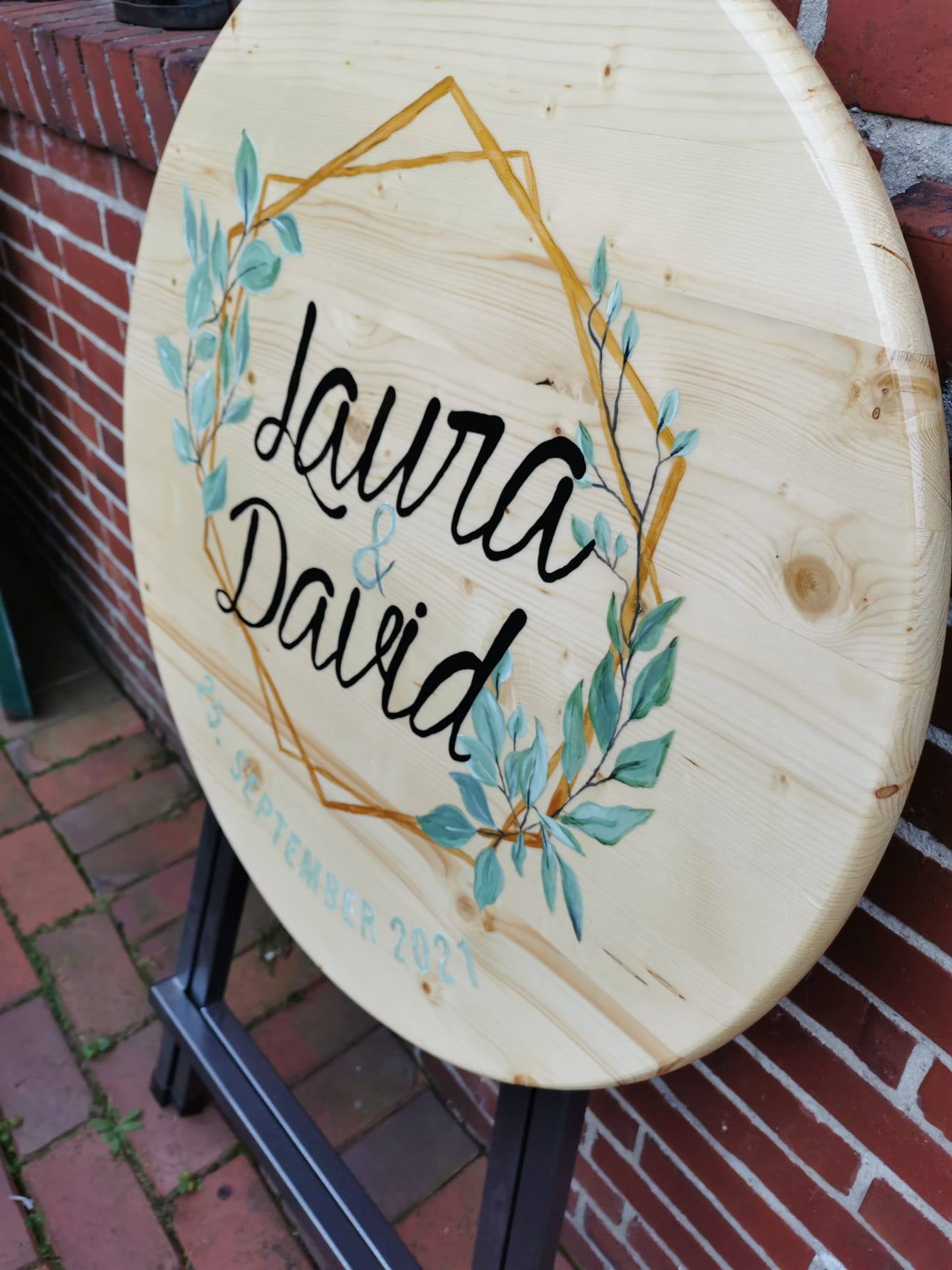 Stehtisch personalisiert