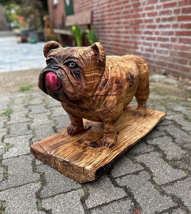 Hunde Skulptur (kleine Hunde) – Bild 5