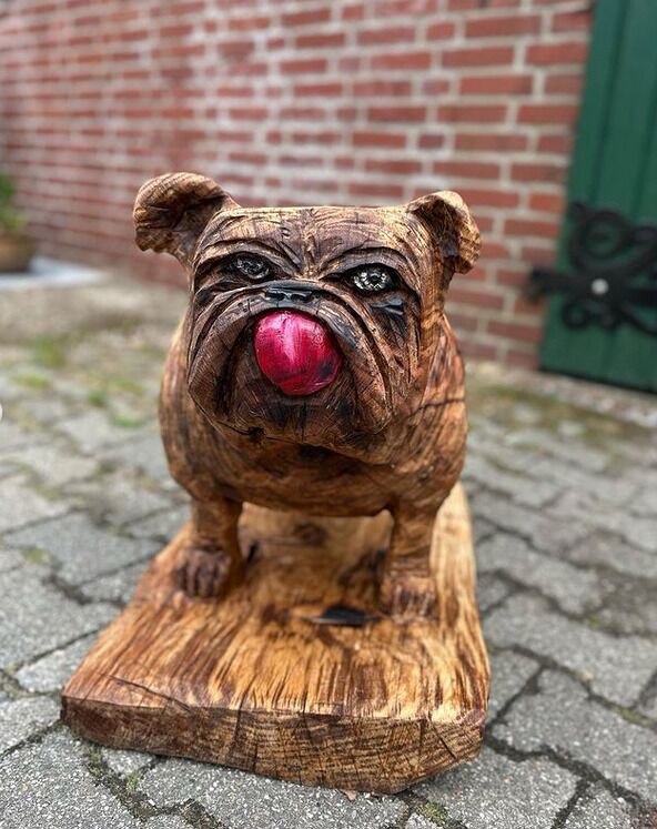 Hunde Skulptur (kleine Hunde) – Bild 4