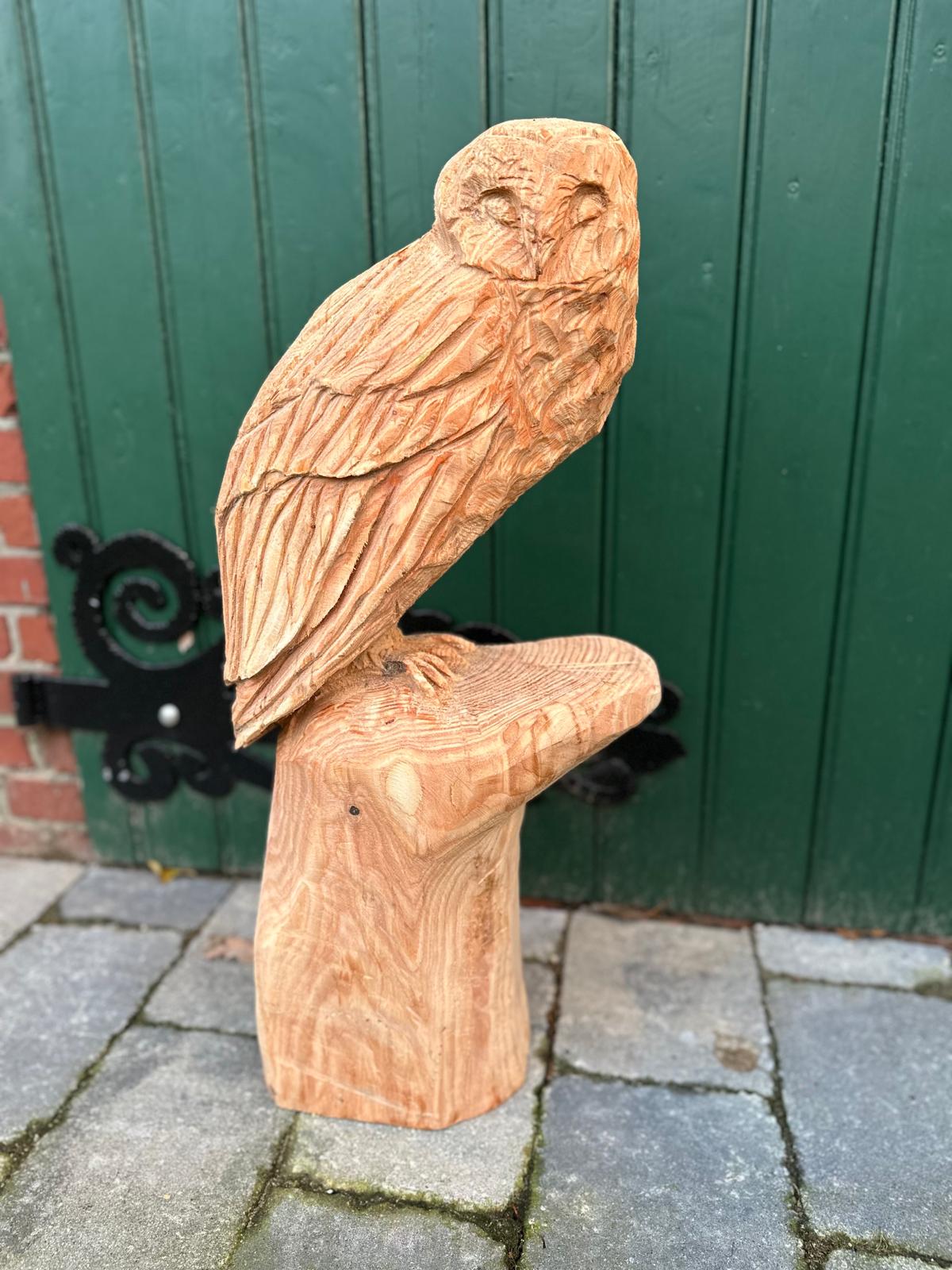 Eule aus Holz