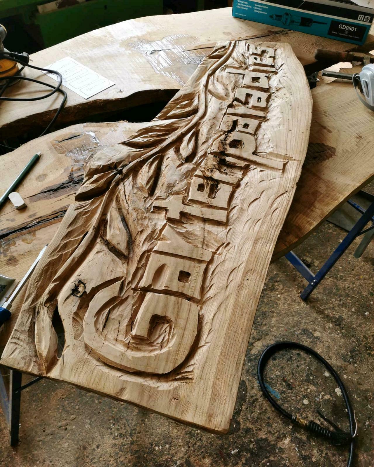 Werbeschild Holz – Bild 6