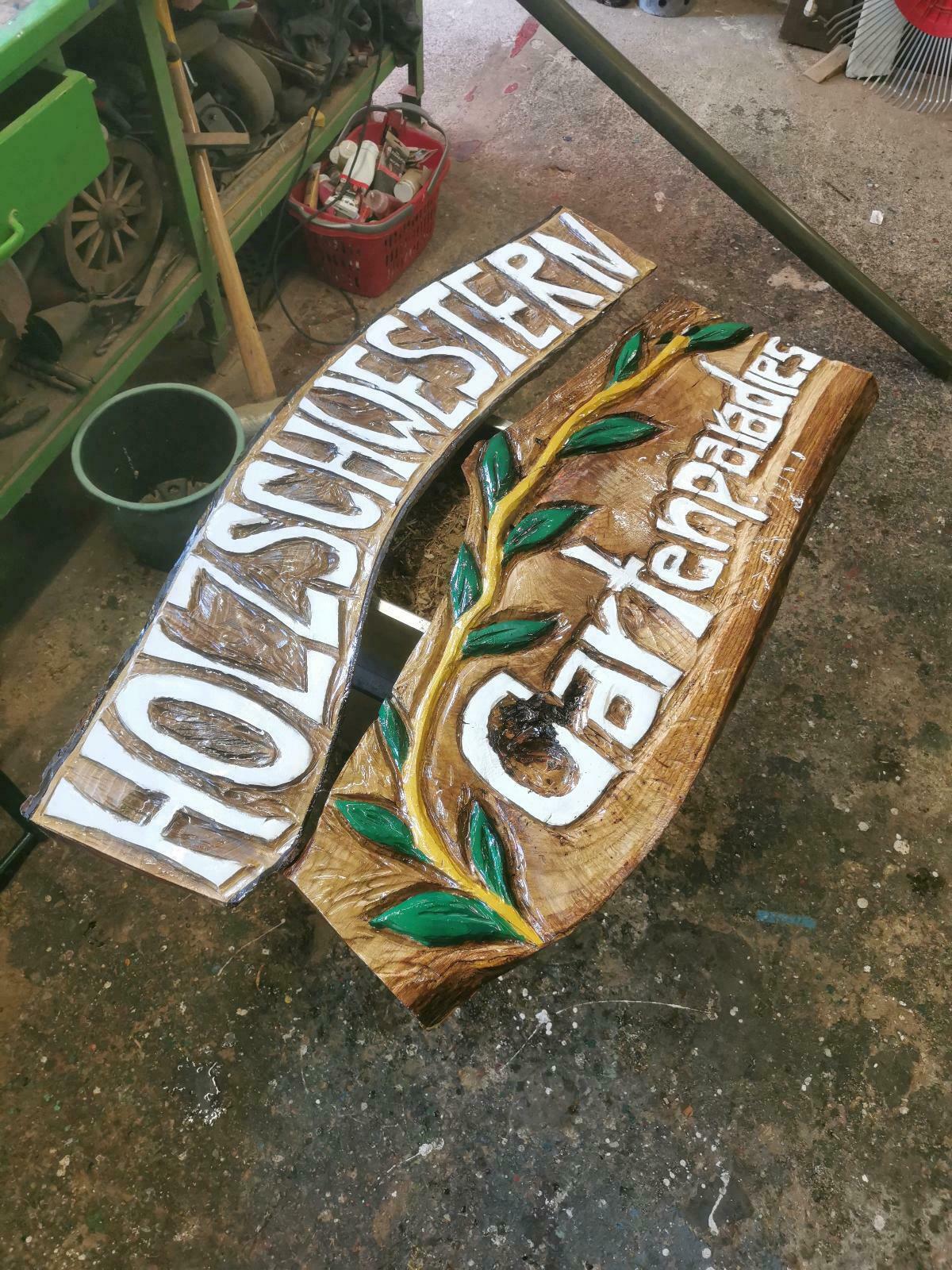 Werbeschild Holz – Bild 7