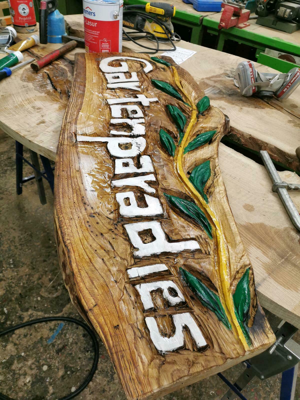 Werbeschild Holz – Bild 5