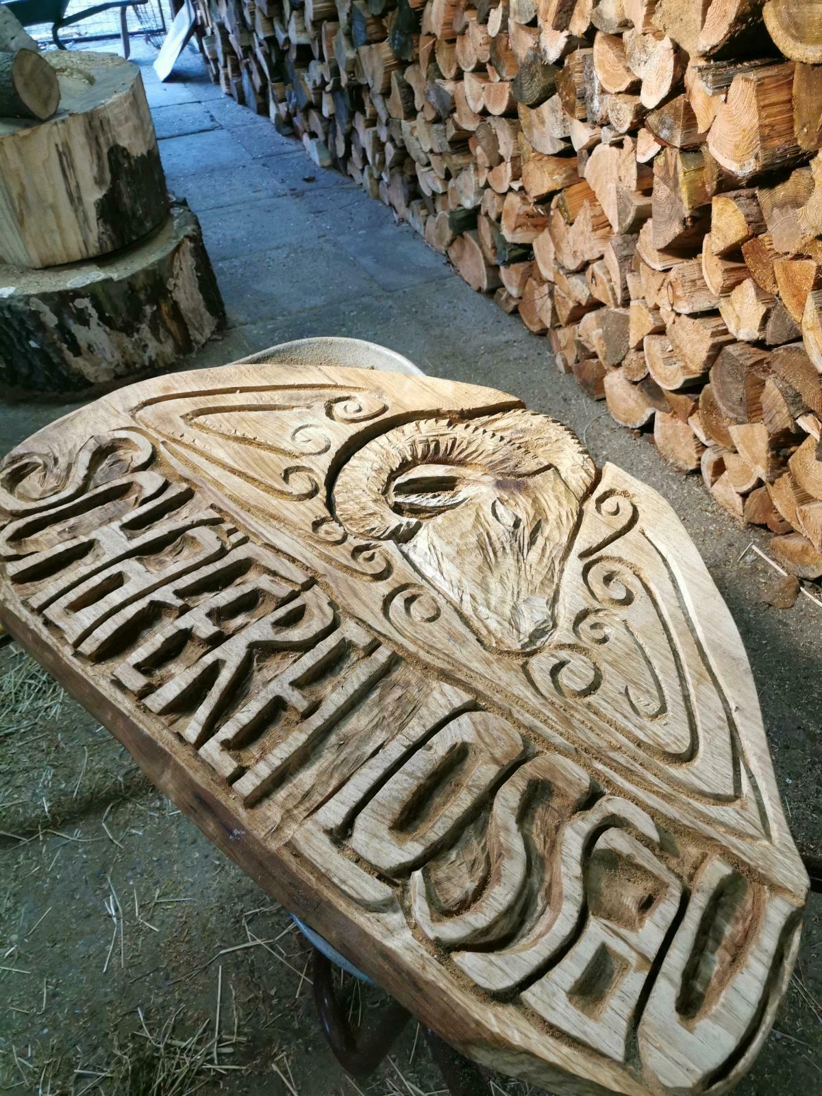 Werbeschild Holz – Bild 4