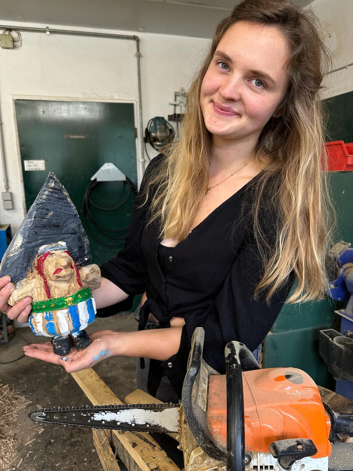 Wikinger Holz Skulptur – Bild 3