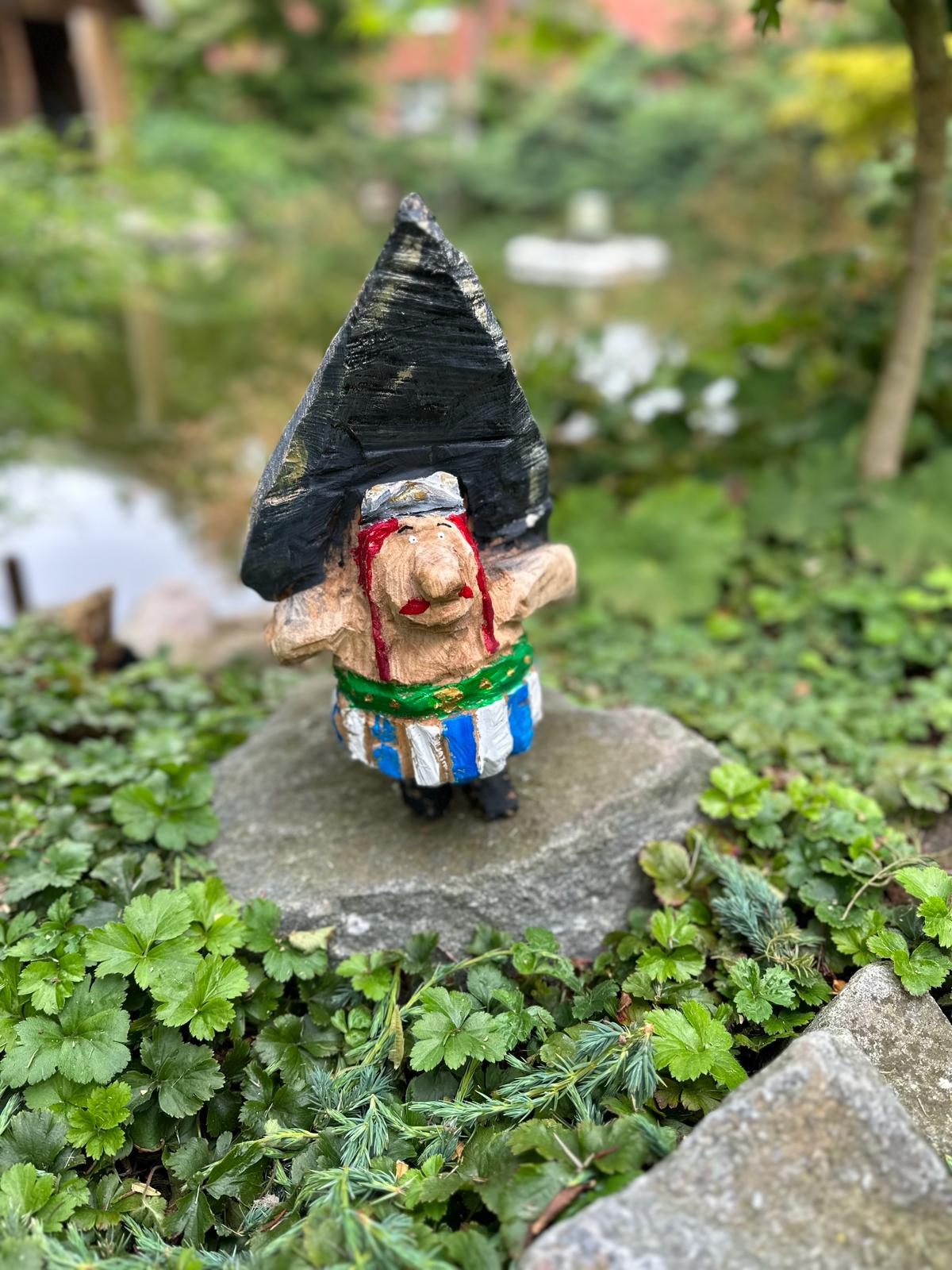 Wikinger Holz Skulptur