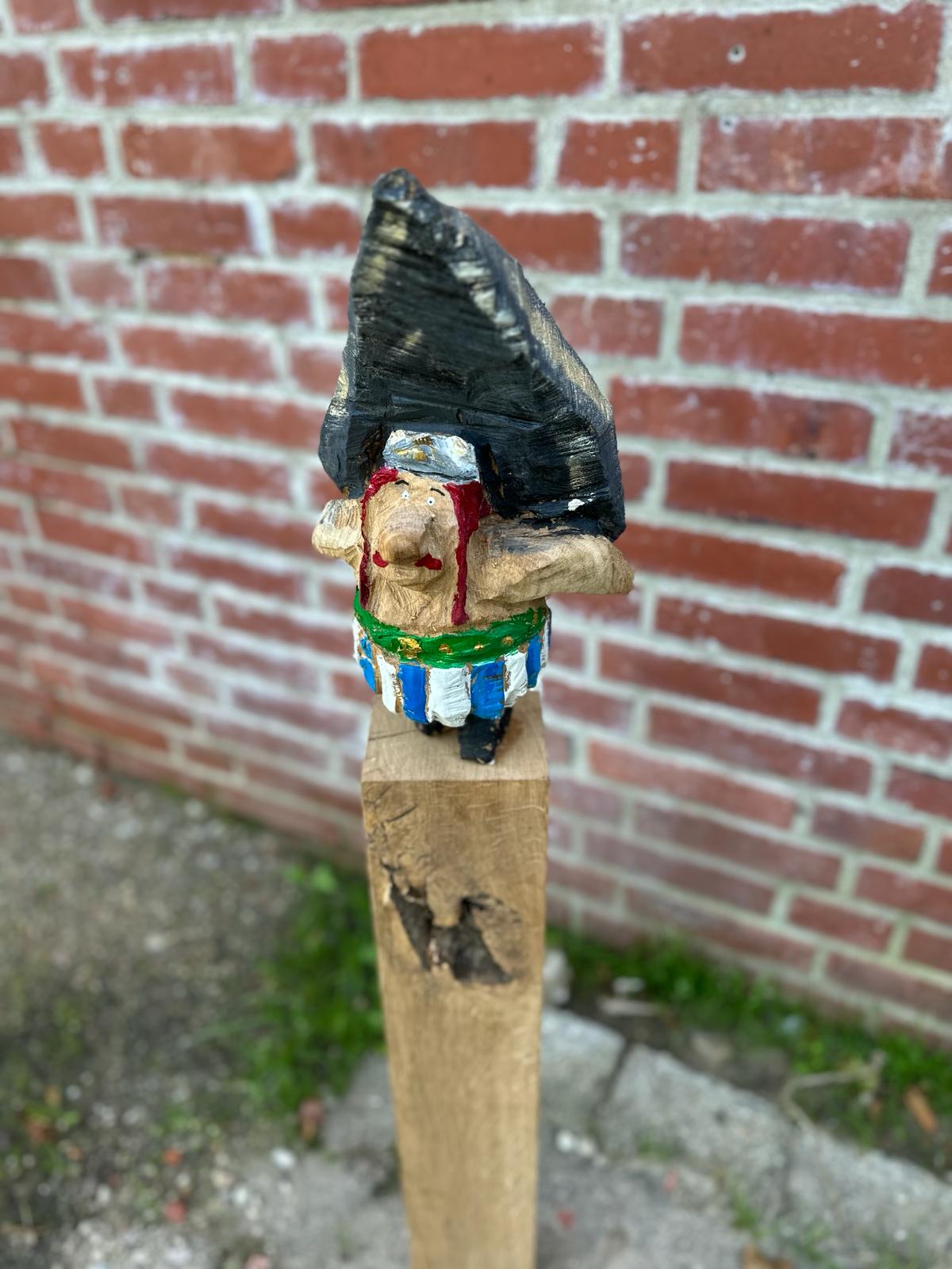 Wikinger Holz Skulptur – Bild 2